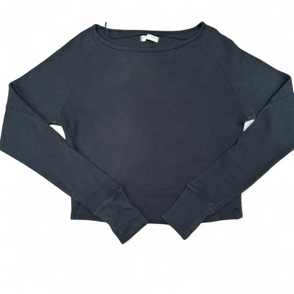 We The Free black Charcoal Long Sleeve Top